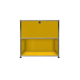 Usm Haller Bedside Table With Folding Door 25 Golden Yellow Mohd Shop